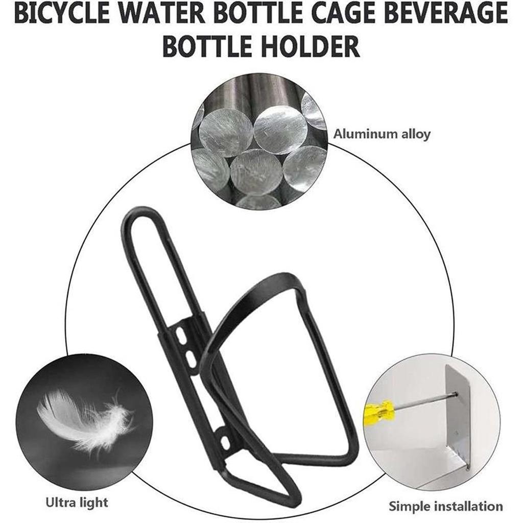 Держатель для бутылки с водой для горного велосипеда, из алюминиевого сплава, клетка для фляги для напитков, велосипедный многоцелевой кронштейн, велосипедное оборудование, 2 шт.