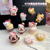 Магнит на холодильник Hello Kitty 3D Магнитная наклейка Подарок на вечеринку Цветные фигурки Настольные аксессуары Настольное украшение Декор для дома