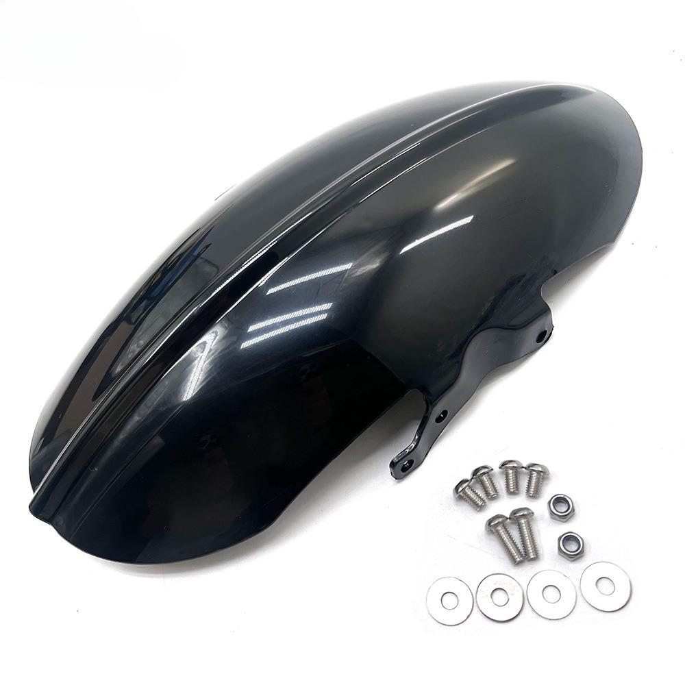 Motorcycle Accessories Short Retro Front Fender Mudguard for Triumph Bobber Bonneville Speedmaster 1200 2018- Cafe Racer Black