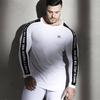 Повседневная спортивная быстросохнущая мужская футболка с длинным рукавом для фитнеса и тренировок