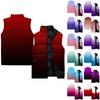 Ladies' Casual And Fashionable Sleeveless Vest Gradient Color Printing Cotton Jacket