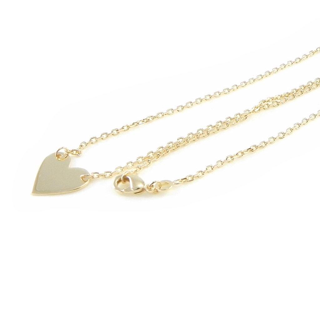 Les Trésors De Lily [C5739] - Позолоченное колье «Любовь» - 13x13 мм