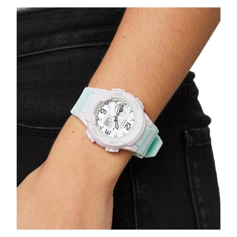 Casio BABY-G Macaron Series Sports Waterproof and Shockproof Contrast Color Quartz Movement Resin Strap Japanese and Korean BGA-230PC-2BPR-person