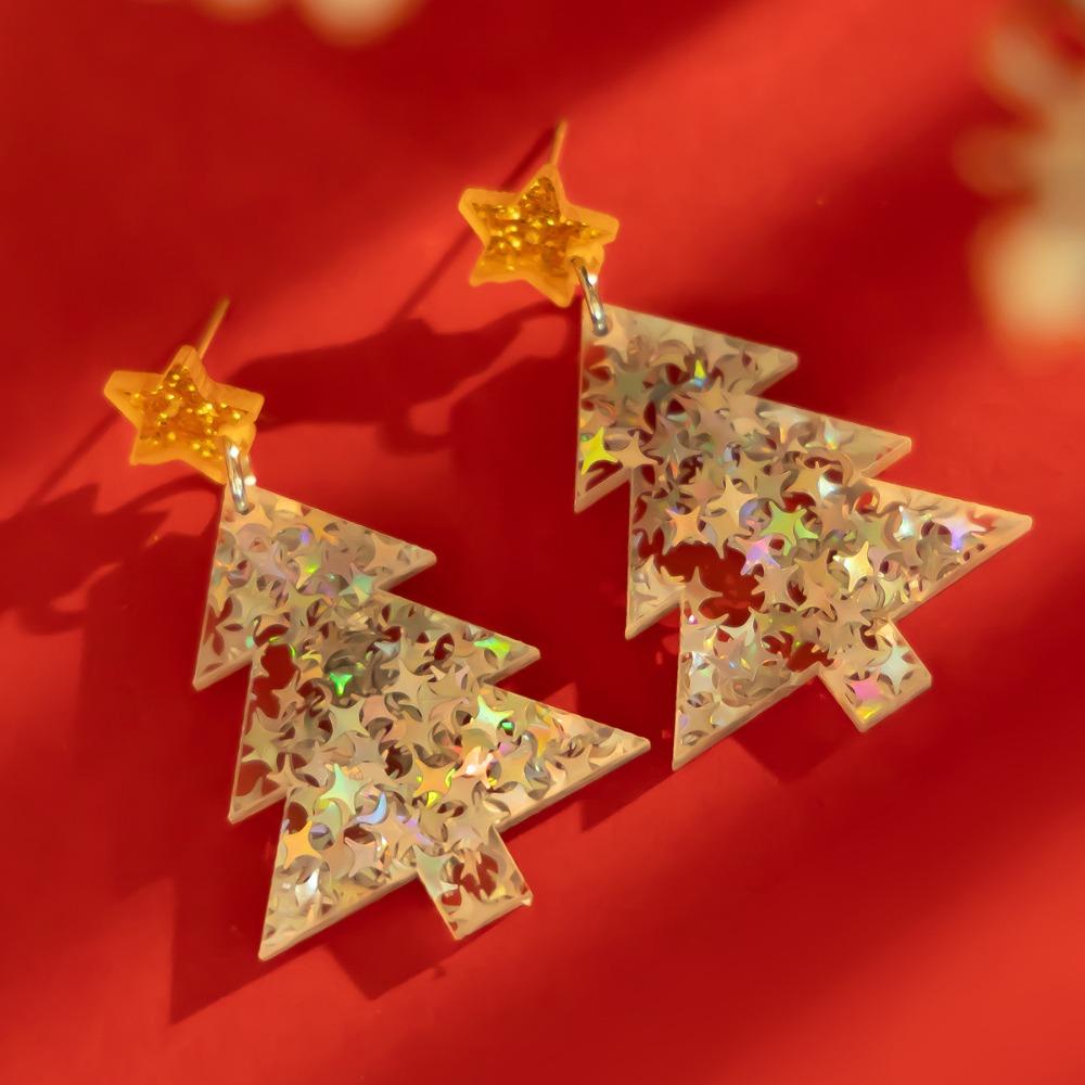 Dangle Merry Christmas Earrings Bohemian Xmas Earrings Studs New Year