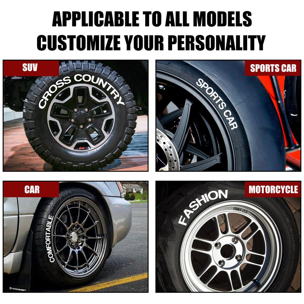 4pcs Tire Paint Marker Pen Waterproof White Marker Pens Paint Cleaner Auto Rubber Tyre Paint Pen Metal Permanent Paint Marker