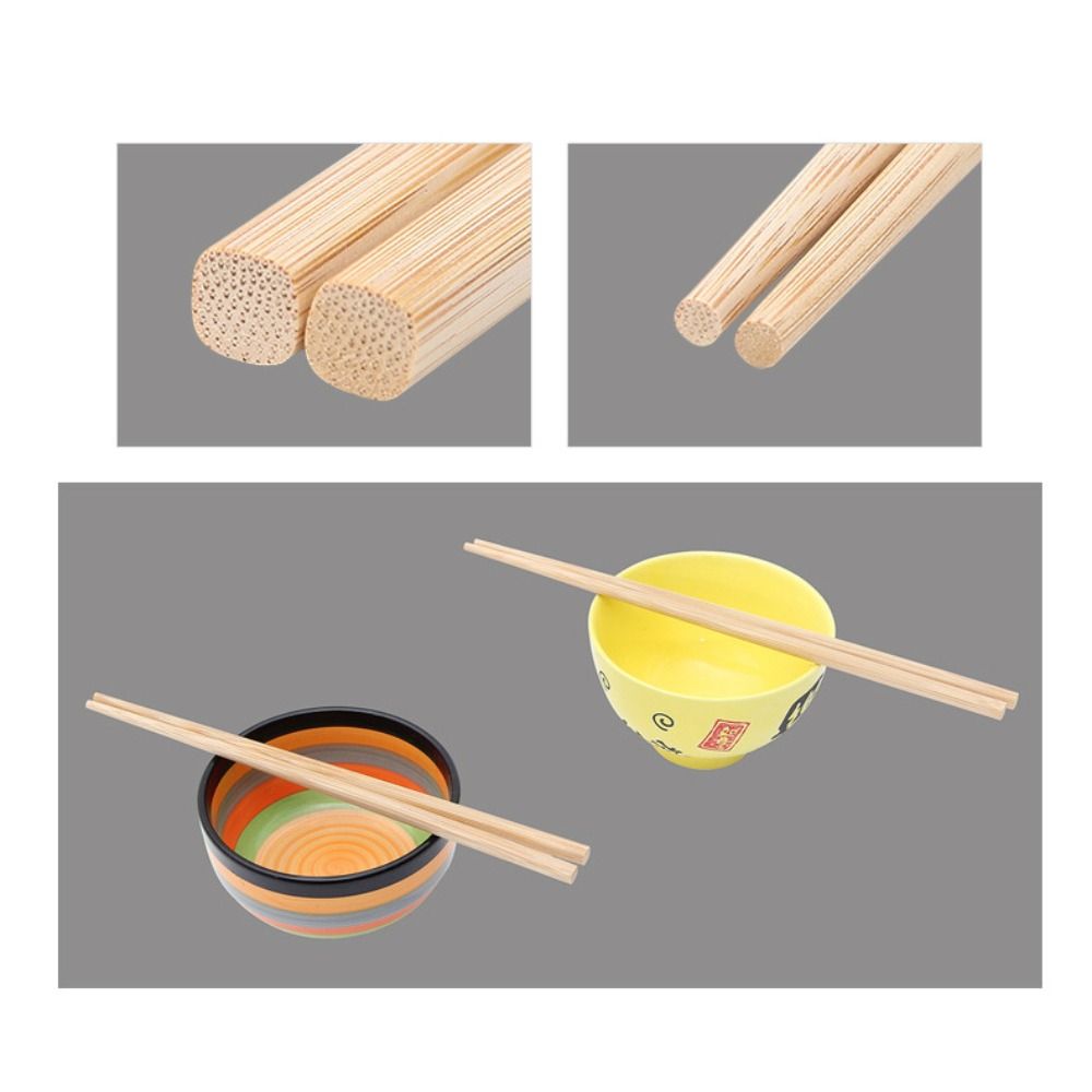 1pair 24/27/30/32cm Bamboo Chopsticks No Wax Anti-slip Chopsticks Hotpot Chopsticks Household
