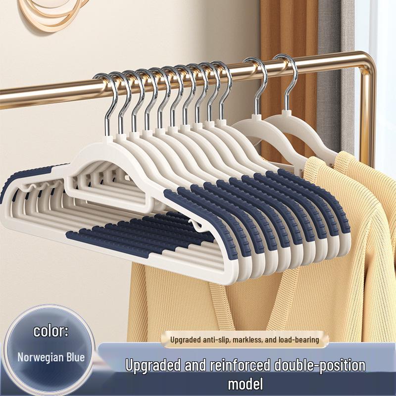 Non-Slip Anti-Bulge Clothes Hangers with Shoulder Protection for Wardrobe Drying Racks