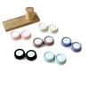 1pcs Cream Color Contact Lenses Box Travel Holder Container Soaking Contact Lens Box Mini Contact Lenses Case Accessories