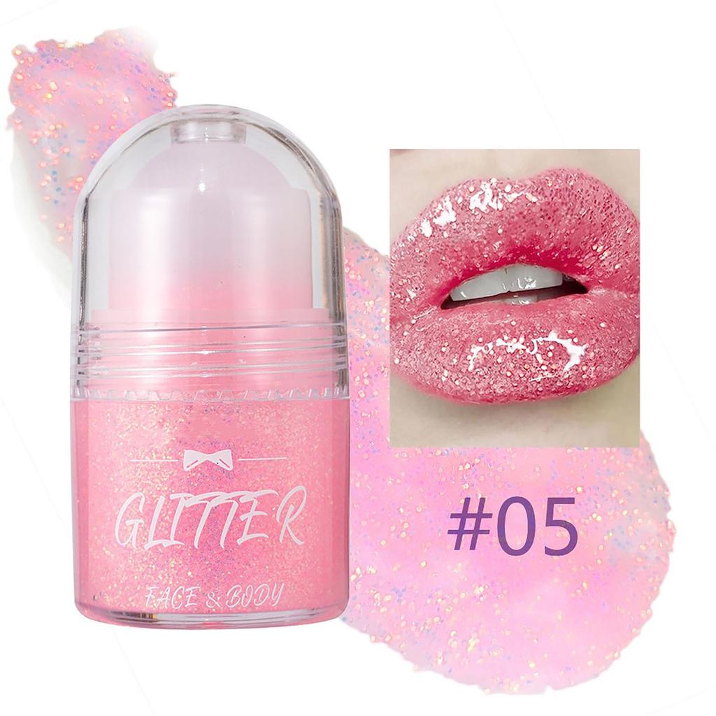 Гель-ролик с блестками для сценического макияжа, блестящий гель-краска для тела, красочные тени для век 25 мл