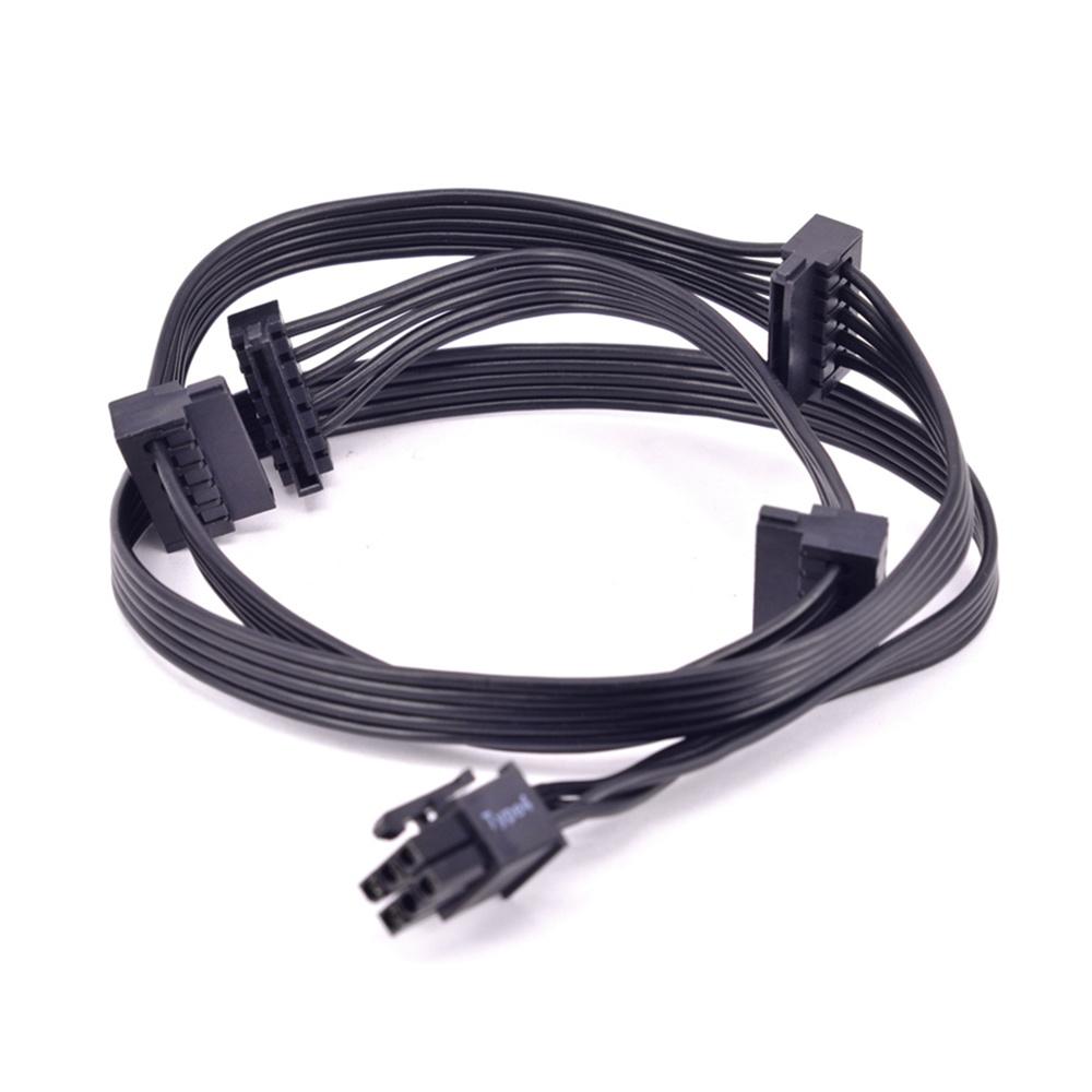 PCI-E 6Pin 1 To 4 SATA Power Supply Cable for CORSAIR RM1000x RM850x RM750X PSU