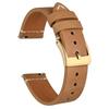 [Ayadoo] ремешок для часов 18 мм, итальянский кожаный ремешок для часов, быстросъемный сменный кожаный ремень в стиле ретро, светло-коричневый сменный ремень, золотая пряжка