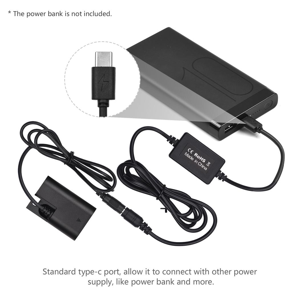 Кабель PD USB TypeC к DRE6, фиктивная батарея, переходник постоянного тока LPE6N, замена для Canon EOS 60D 70D 80D