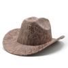 Замшевая легкая текстура пластины джинсовая шляпа в стиле вестерн мужская и женская ретро большая карнизная уличная солнцезащитная шляпа в стиле джаз