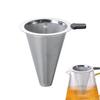 Coffee Dripper, Stainless Steel Coffee Filter - Reusable Pour-Over Filter, Stainless Steel, Slow Drip, Double-Layer Fine Mesh Coffee Strainer, Makes 1
