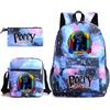 Poppyplaytime Sausage Monster Print School Bag Three-Piece Pencil Case Shoulder Bag Backpack