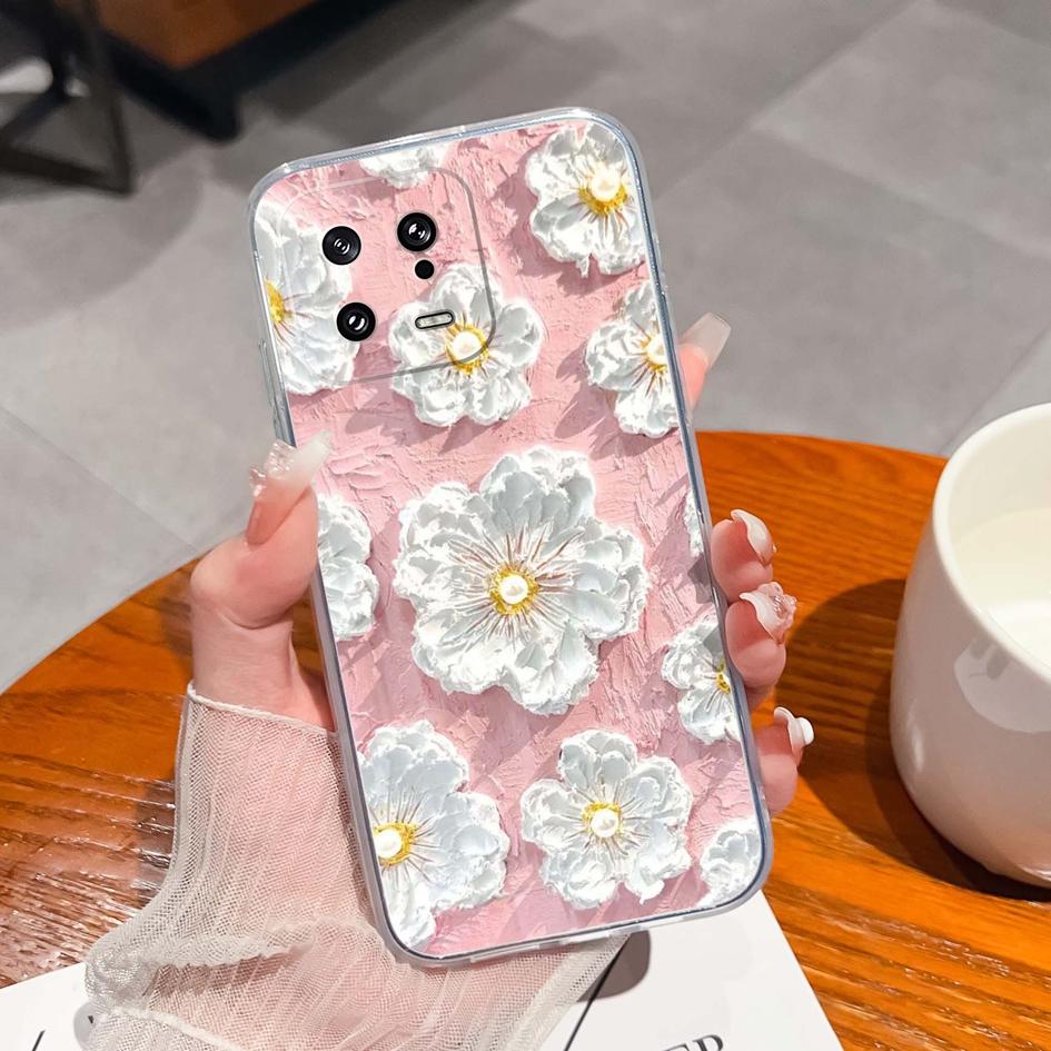 Для Xiaomi 13 14 12 12S 12T 12X Ultra Lite Poco M7 X7 Pro чехол для телефона милый мультяшный рисунок животного прозрачный силиконовый защитный чехол для Xiaomi Capa