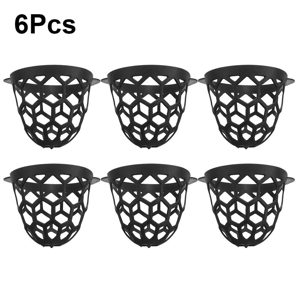 6Pcs Black Billiard Ball Storage Pocket Plastic Billiard Basket Pool Table Pocket For Pool Tables