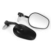 2Pcs Motorcycle Rearview Mirrors Universal Rear View 7 8in 22mm Handlebar CNC Aluminium Alloy