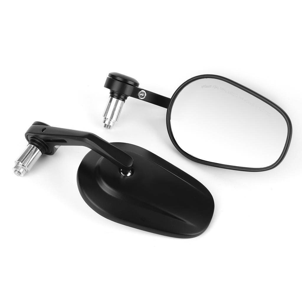 2Pcs Motorcycle Rearview Mirrors Universal Rear View 7 8in 22mm Handlebar CNC Aluminium Alloy