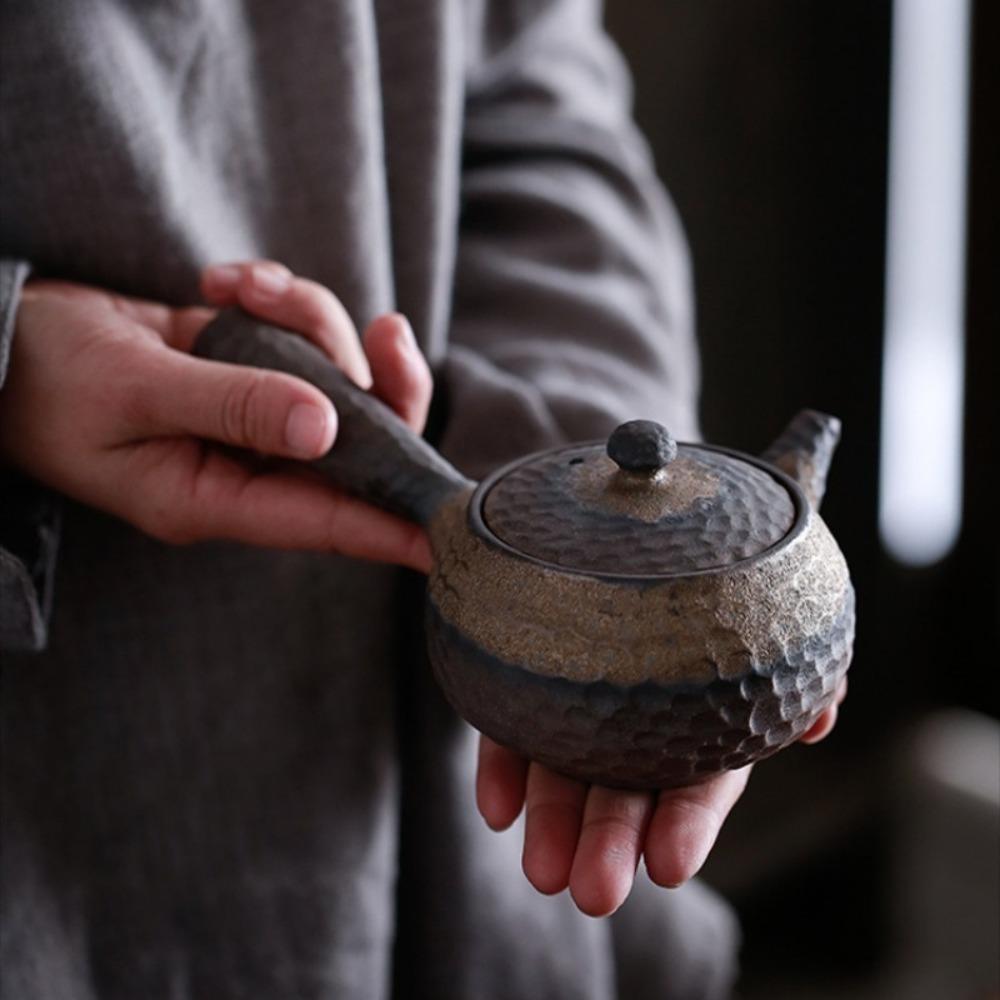 Керамическая грелка для чая Керамический чайник Ручка Горшок Нагревательная печь Чайник Посуда для заваривания чая Набор чайников для кипячения Домашняя посуда для чая Подарок