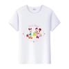 Casual Disney Cartoon Minnie Summer Blouses Men T-shirt White 2000s Tees Women Tshirt Ladies Mickey Mouse Tops Oversized Clothes