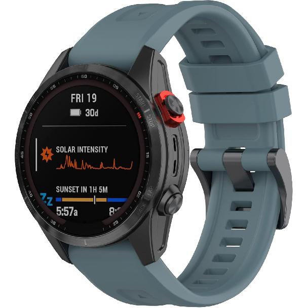 REYDA Силиконовый ремешок, совместимый с Garmin Fenix 8 47мм/E 47мм, 22мм быстросъемный ремешок для часов, мягкий дышащий силиконовый браслет, спортивный браслет