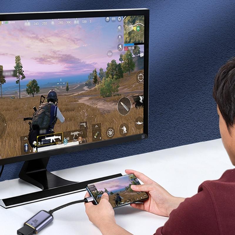 Адаптер типа C 8K 60 Гц USB C/DP/Mini DP в HDMI-совместимый преобразователь для ПК, компьютера, ТВ-дисплея, телефонного кабеля