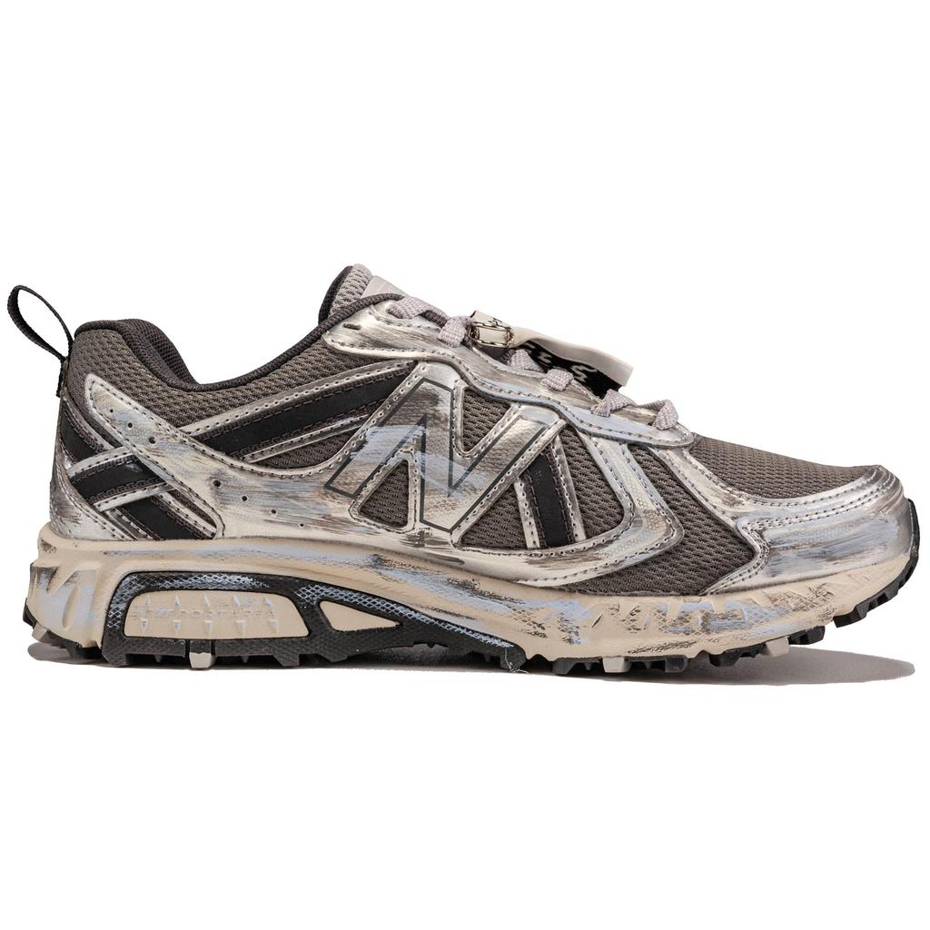 New Balance NB 410 V5 Износостойкие Низкие Беговые Кроссовки Унисекс Серебристо-Черные MT410KR5(КомандаF- )