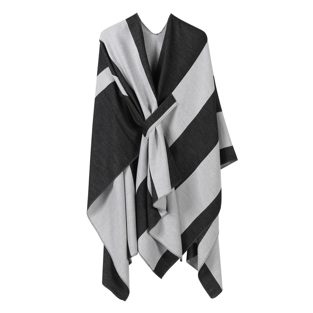 Ladies' Fashionable Knitted Shawl, High-end Travel Wear, Imitation Cashmere Cloak