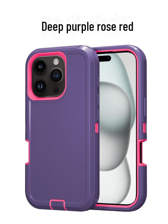 Чехол для телефона Apple 16 Pro Max Three-Proof Solid Color Anti Fall