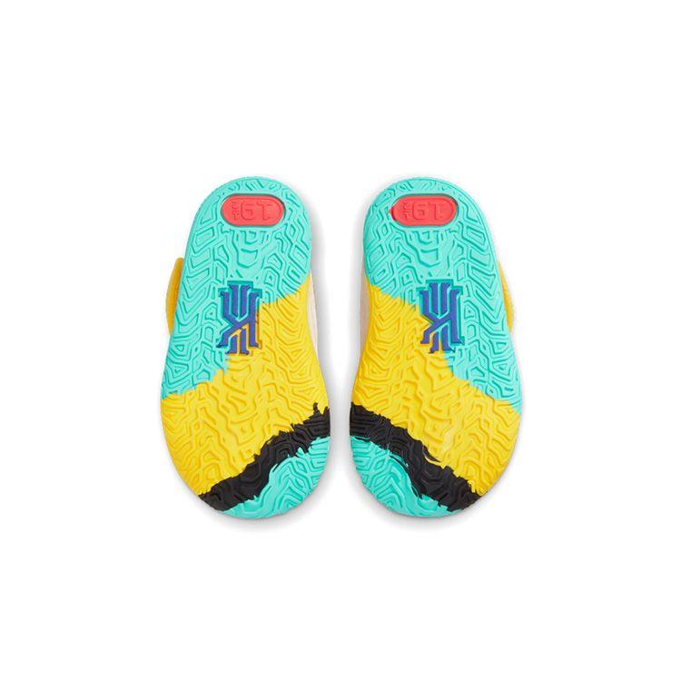 Nike Детские кроссовки Kyrie 7 TD 1 World 1 People Yellow Yellow-Strike Green-Abyss CT4980-700