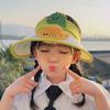 Летняя детская шляпа от солнца с вентилятором, перезаряжаемая через USB, шляпа от солнца, мультяшная, милая, детская, с большими полями, пустая шляпа-цилиндр