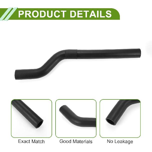 No.1657174191 Radiator Coolant Hose for Toyota Camry 1992-2001 Good Sealing Black Upper Heater Hose Rubber 1 Pc