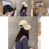 Stylish Korean Cute Youthful Round Dome Summer Sun Protection Breathable Adjustable Cotton Fisherman Hat For Women