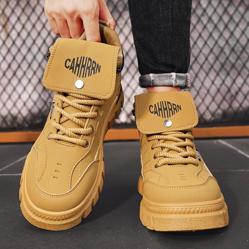 Fashion CYYTL Winter Mens Boots Casual Shoes Cowboy Combat Tactical Motorcycle Chelsea Ankle Work Outdoor Hiking Designer Luxury Leather