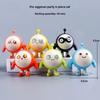 Egg Party Game Character Model Dolls Set With Fun Style For Playroom And Office Decor