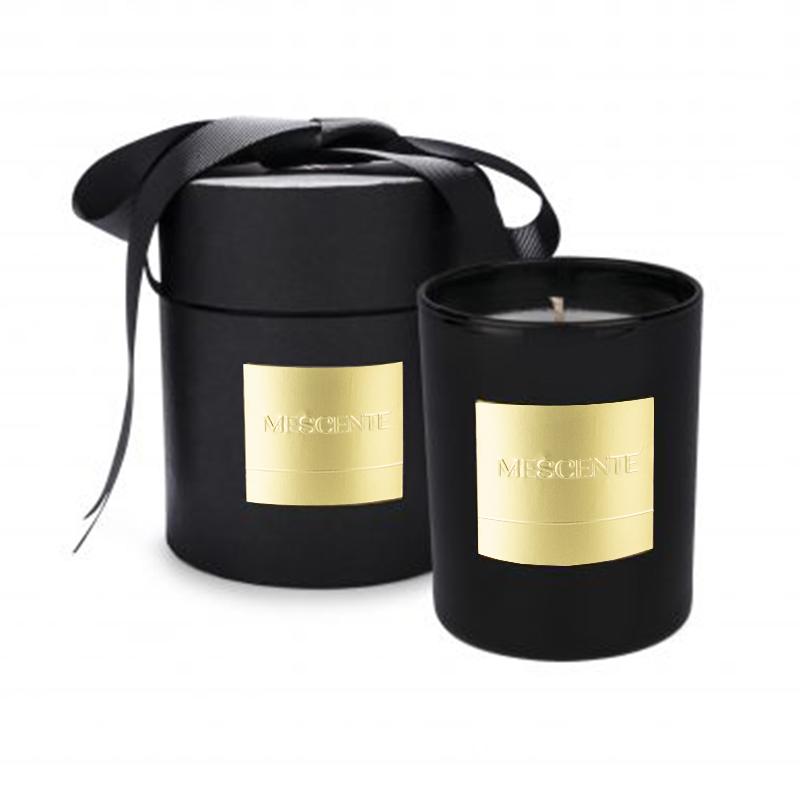 Mescente Selling Luxury Custom Private Label Aromatherapy Scented Soy Wax Candles Gift Set in Glass Jar