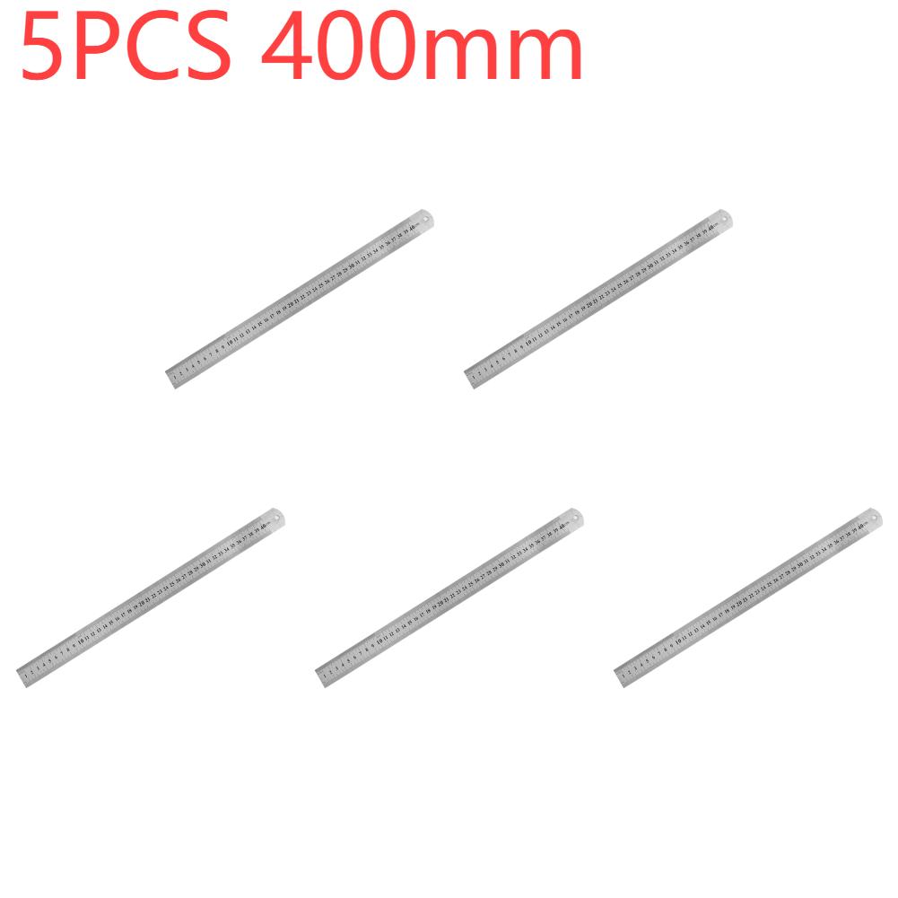 15-50Cm Stainless Steel Ruler Metal Straight Ruler Stationery Drafting Supplies Hand Tools Precision Double Sided Measuring Tool
