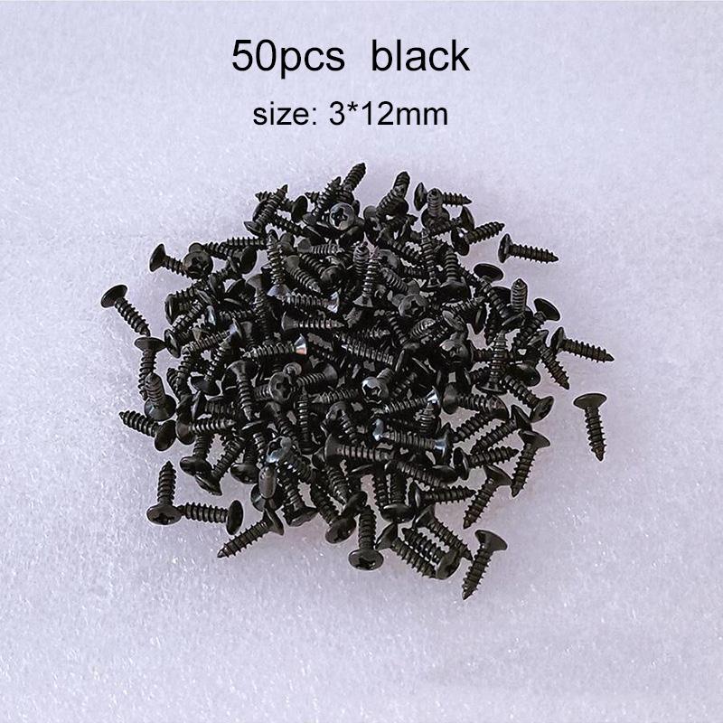 50pcs Electric Guitar Pickguard Screws with Mini Storage Box for Guitar Bass Metal Cover Plate Screw Guitar Accessories TMZ