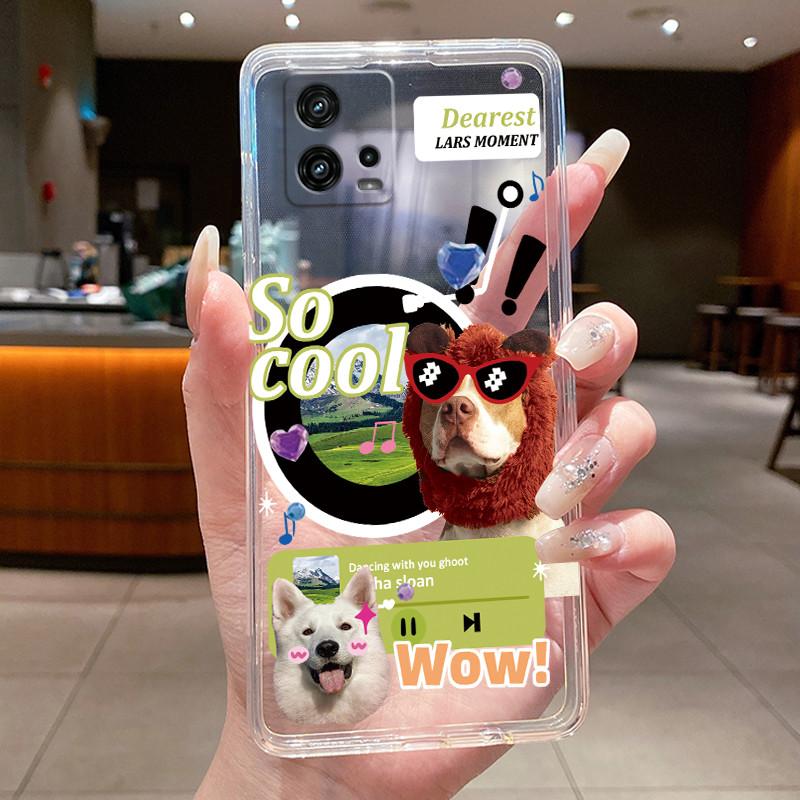 For Cover Motorola Moto G72 Case G 72 Flower design Clear Soft Silicone Back Funda Bumper For Moto G72 MotoG72 Phone Cases Coque