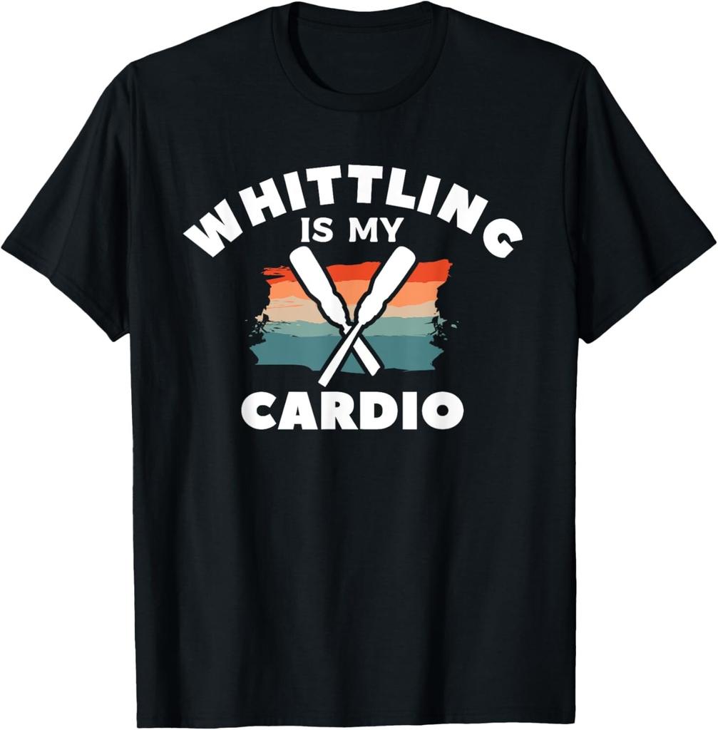 Whittling Is My Cardio Woodworking Woodcarving Gift Unisex T-Shirt