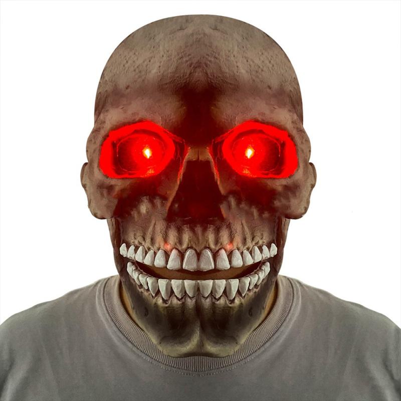 Хэллоуин Ужас Маска Челюсть Рот Подвижный Череп Латексная Маска Череп Косплей Реквизит