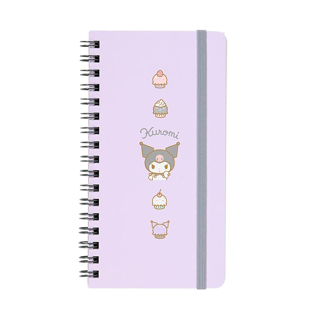Sanrio Slim Ring Notebook Kuromi with Elastic Band 430897