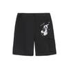 Sport Life Series Hand-Painted Cartoon Print Button Casual Shorts Men Bottoms Black AKSS431-2