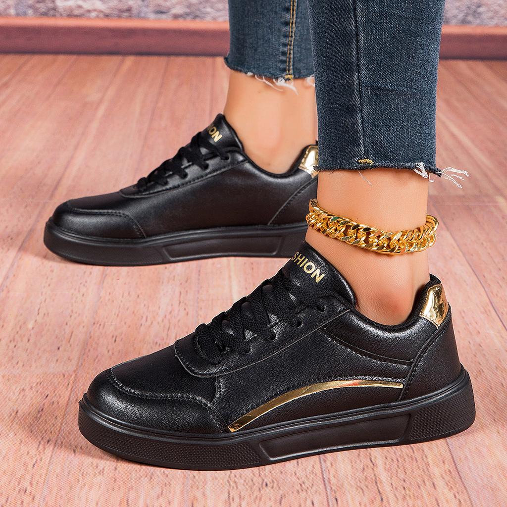 TUINANLE Белая обувь. Женская спортивная обувь из искусственной кожи. Кроссовки для скейтборда на плоской подошве.