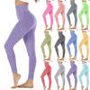 Fashion Women Hip Seamless Point High Waist Speed Dry Pants Fitness Yoga Pants