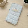 Zipper Quilted Makeup Storage Bag Cute Pencil Toiletry Organizer  Lipstick Bag
