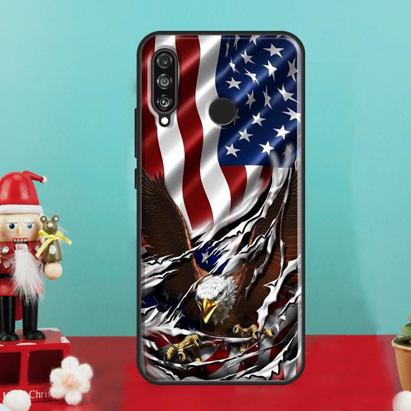 Чехол для Huawei Nova 7i 8i 11i 12i 12s 9 10 SE Y90 Y60 Y70 Y72 Y61 Y91 P30 P40 Lite P60 Pro с флагом США