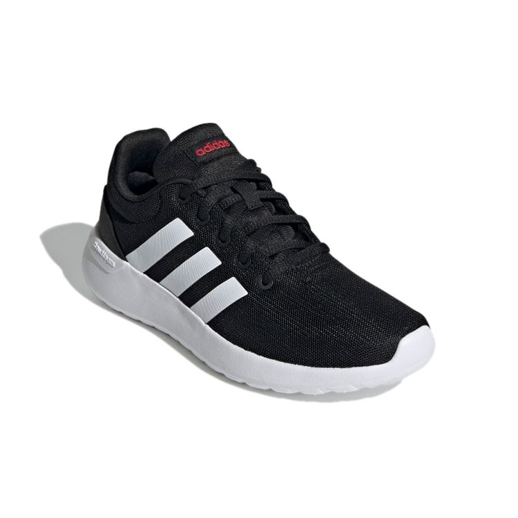 adidas Детские кроссовки Lite Racer CLN 2.0 J Black White Core-Black Cloud-White Scarlet GZ7739