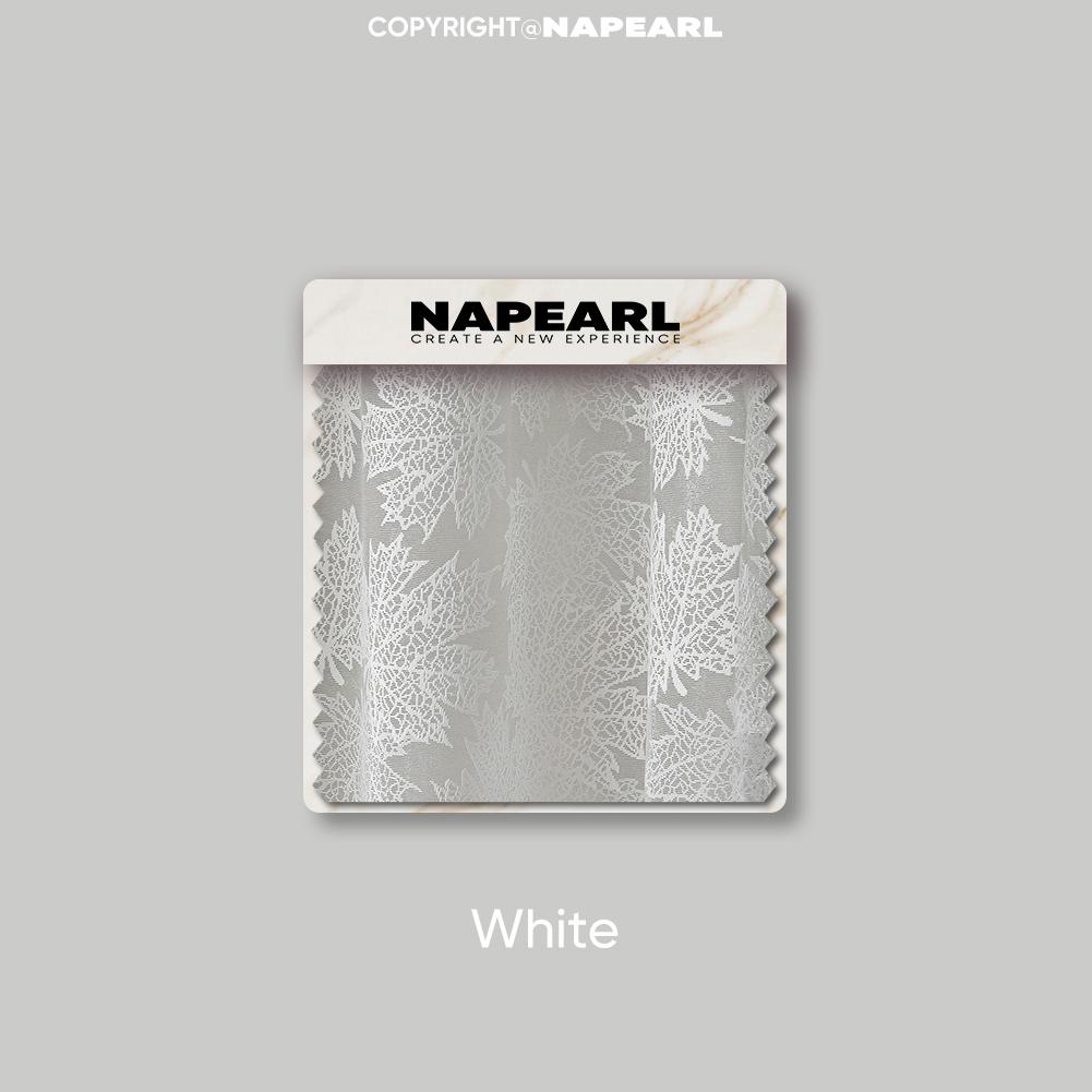 1 шт. NAPEARL Простая и универсальная однотонная полупрозрачная занавеска жаккардового плетения на кольцах из тюля для гостиной, спальни, балкона, окна, домашнего декора